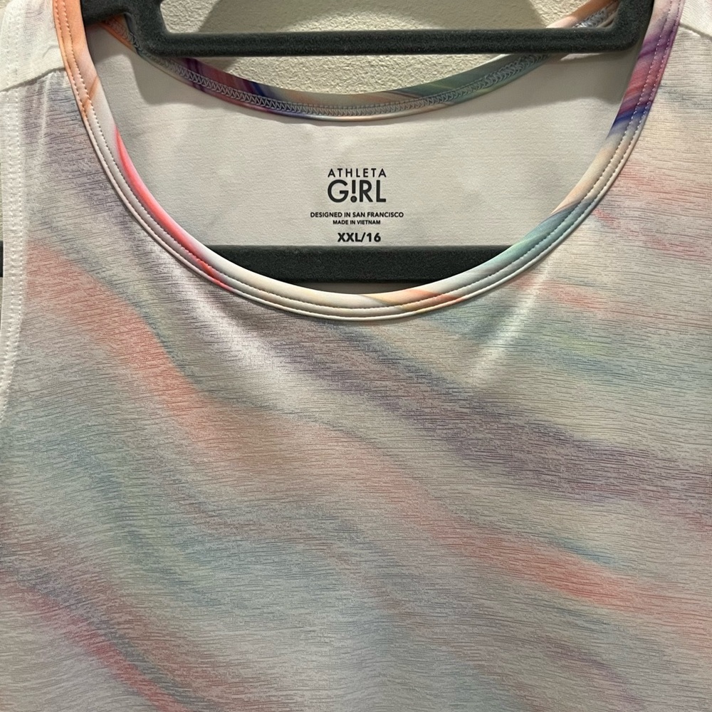 Athleta Girls Athletic Tank Top, Size XXL/16 Like New